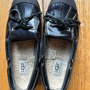 UGG Women’s Black Waterproof Rain Moccasins